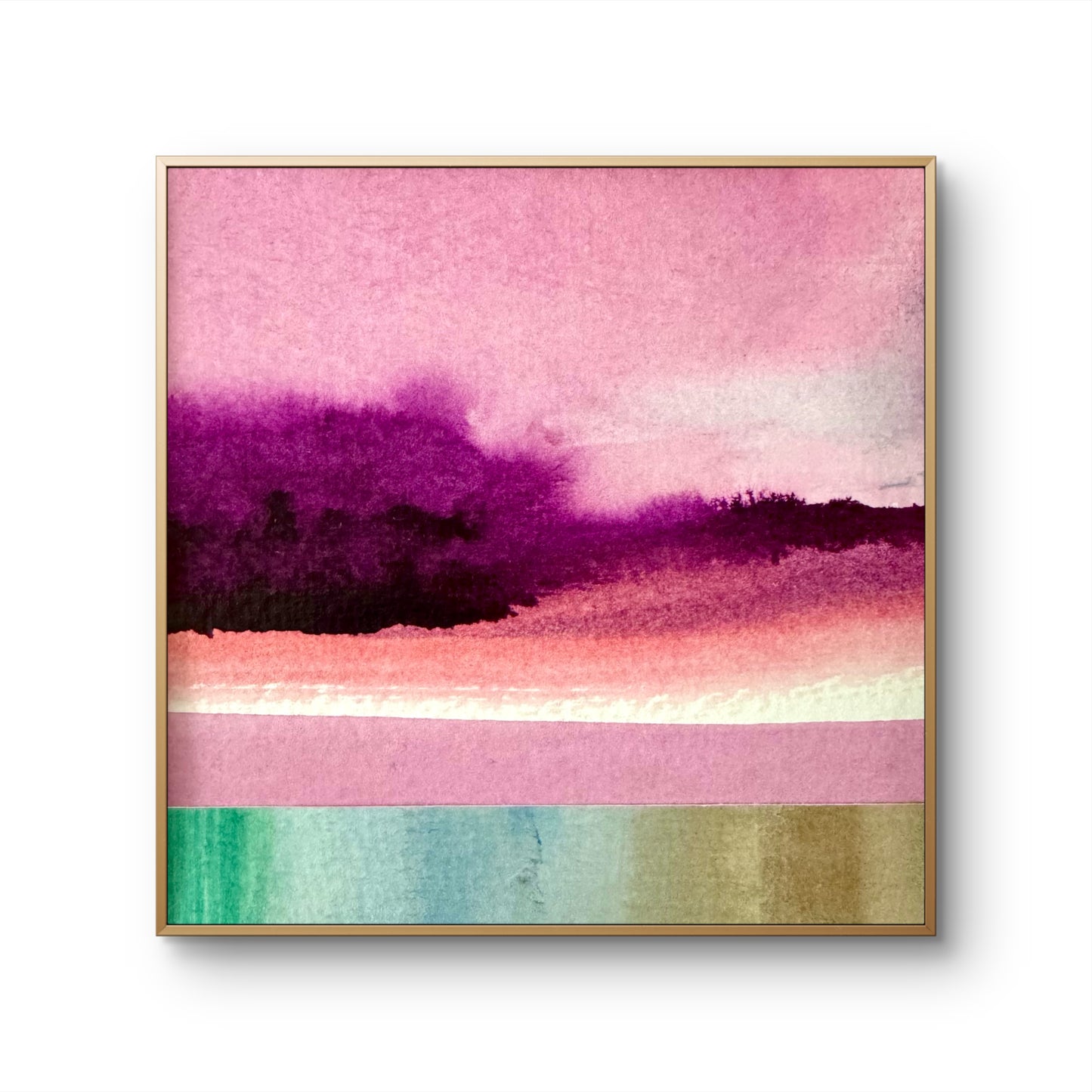 "Morning walk" - 10 x 10 cm - Collage