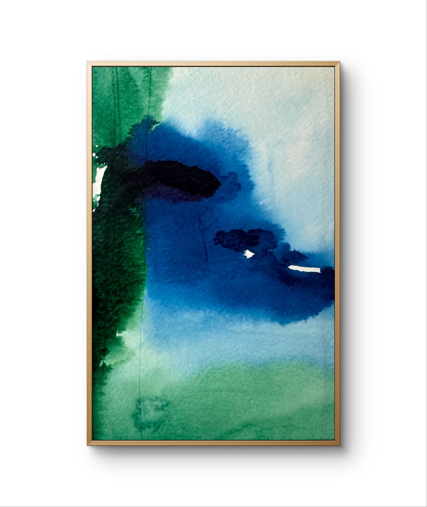 "Deep blue sea" - 10 x 15 cm - Acrylic on paper