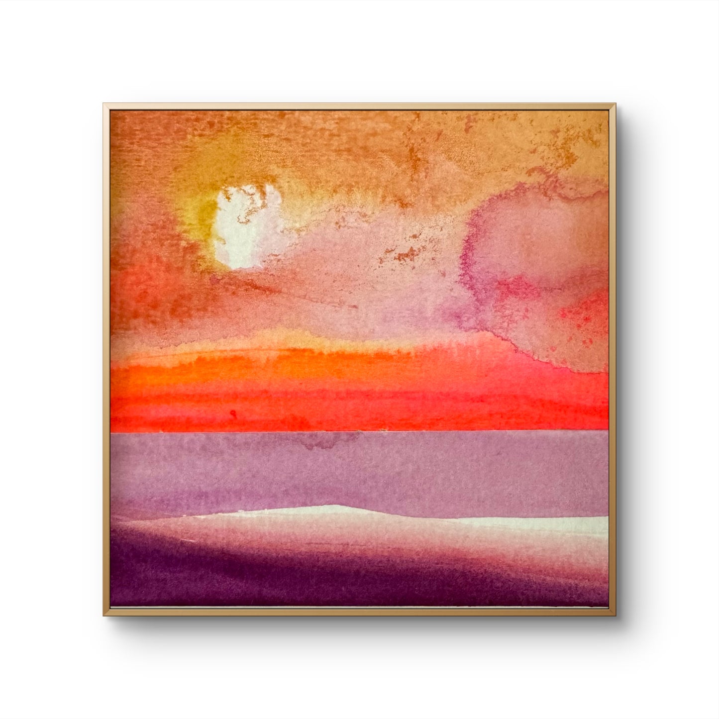 "Nusa" - 10 x 10 cm - framed