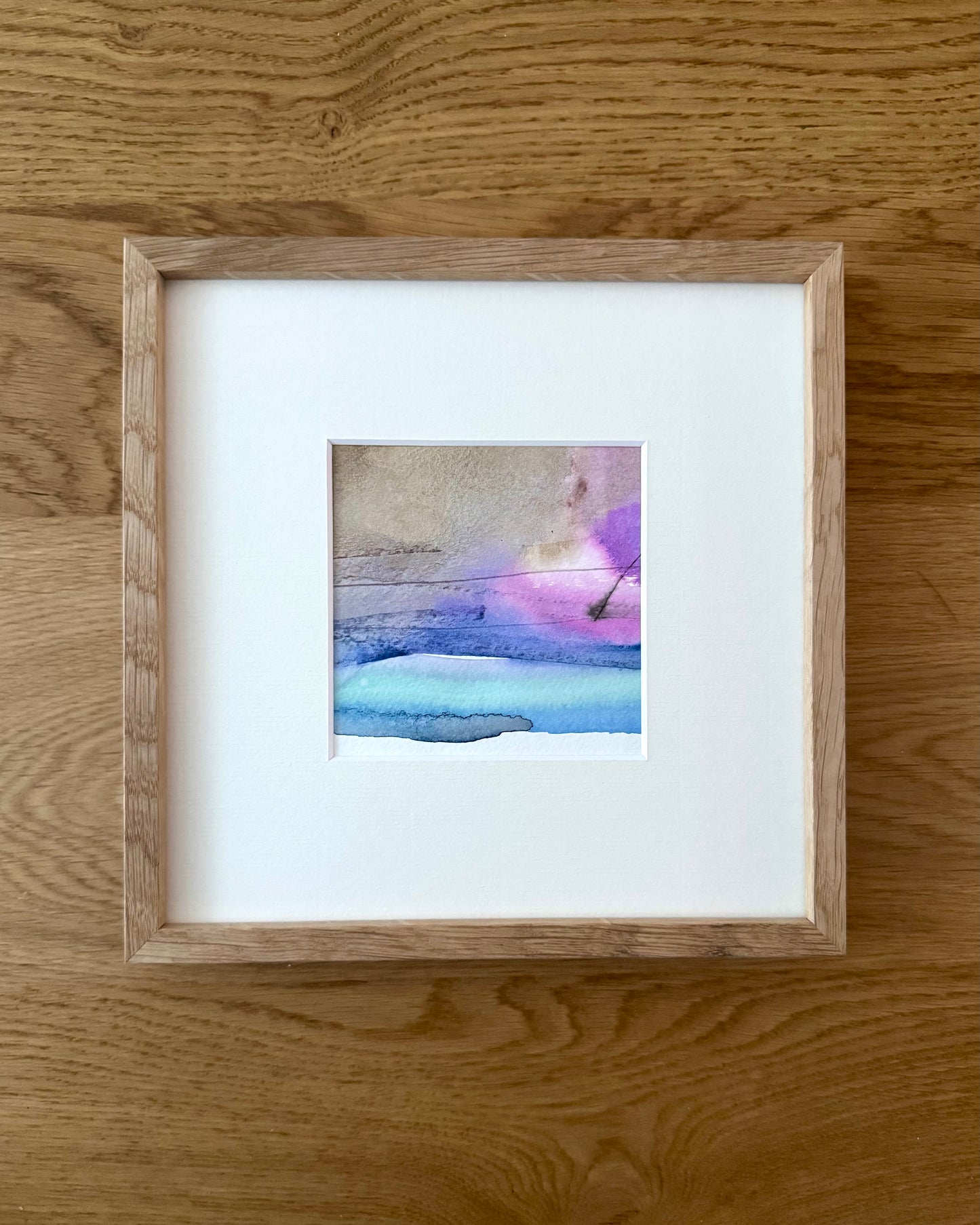 "Low tide" - 10 x 10 cm - Acrylic on paper