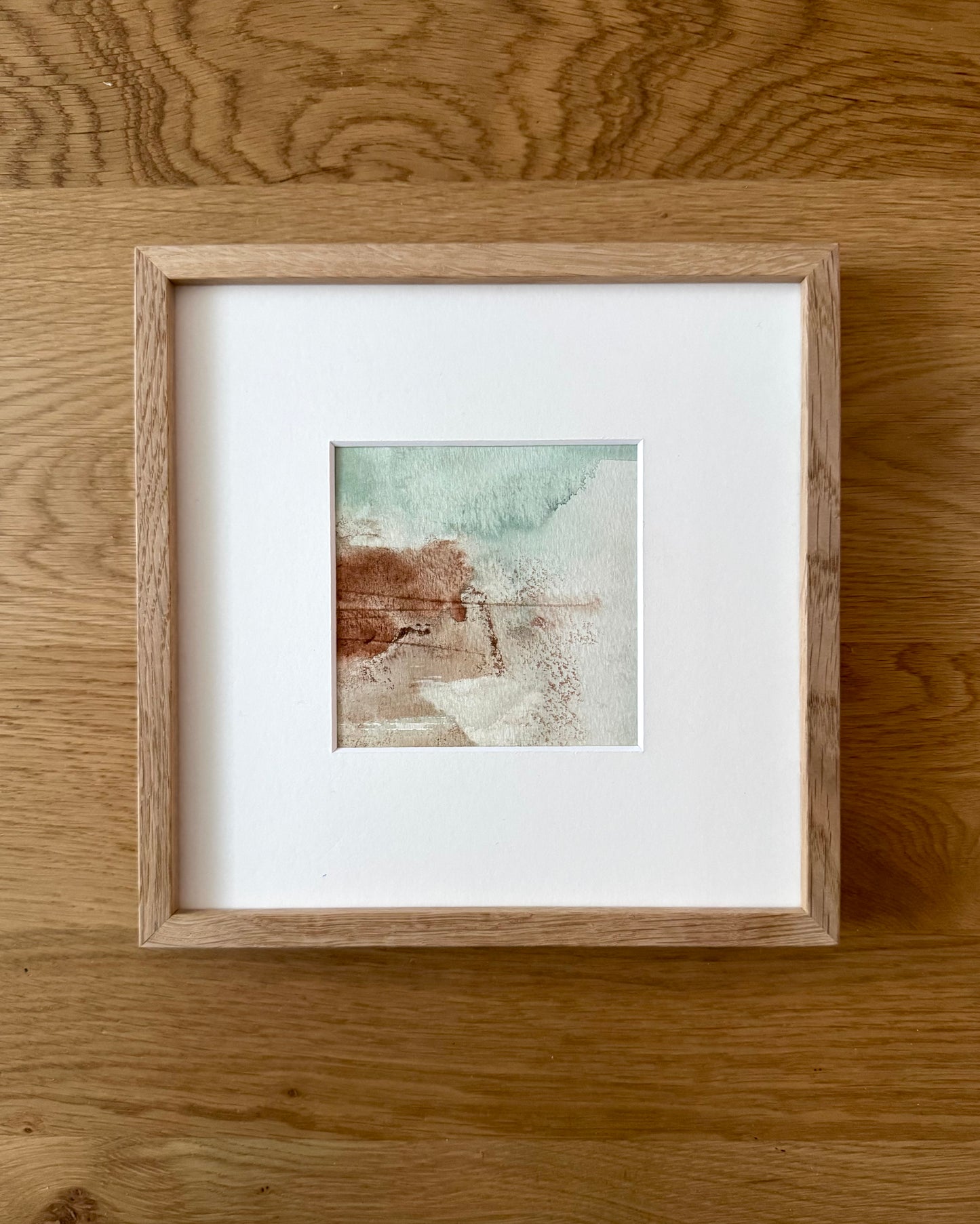 "First snow" - 10 x 10 cm - Acrylic and Ink on paper