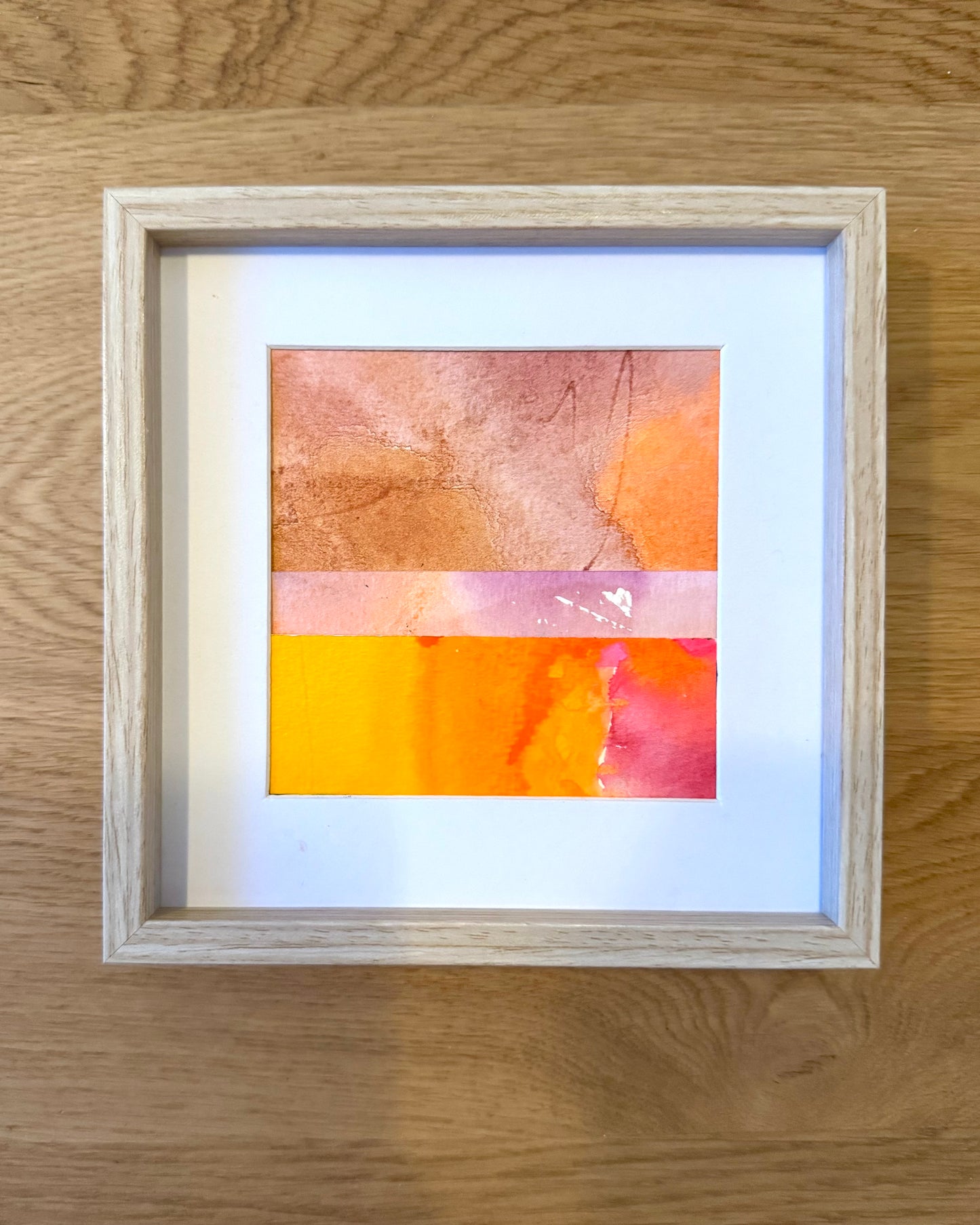 "Sunrise hike" - 10 x 10 cm - Collage
