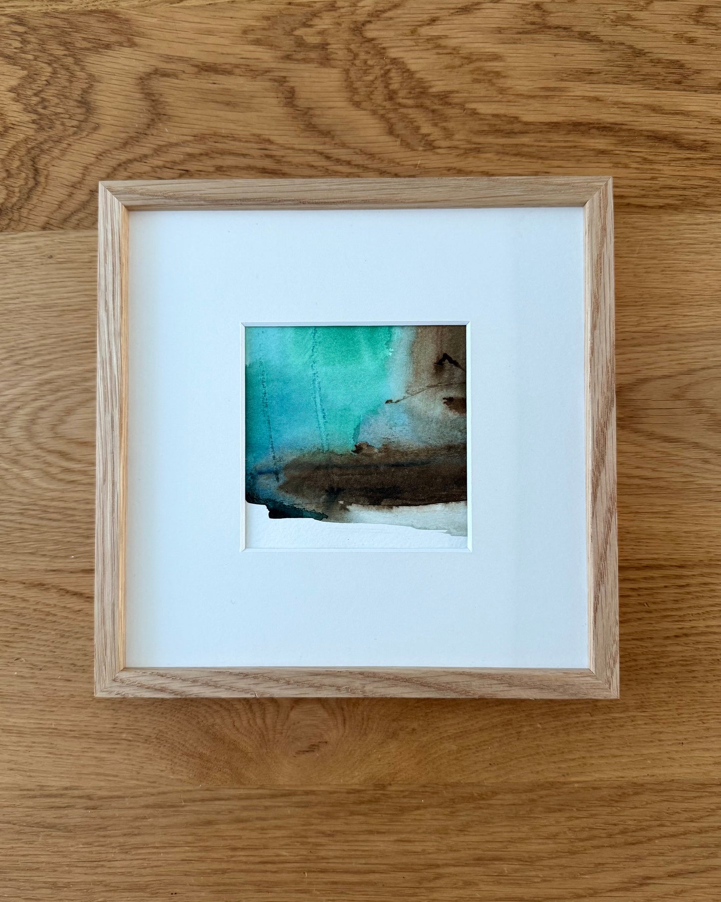 "Tidal memory"- 10 x 10 cm - Acrylic on paper