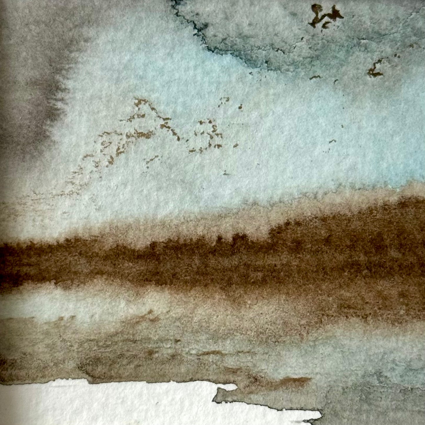 "Arctic" - 6 x 6 cm - Ink and Acrylic on paper
