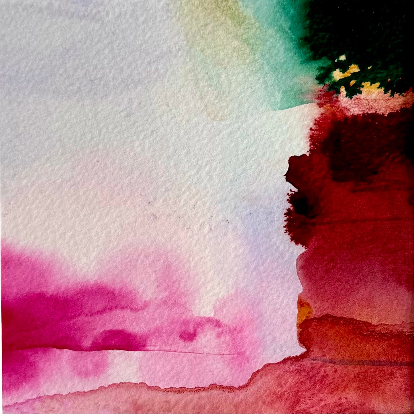 "Fantasia II" - 12 x 12 cm - Acrylic on paper