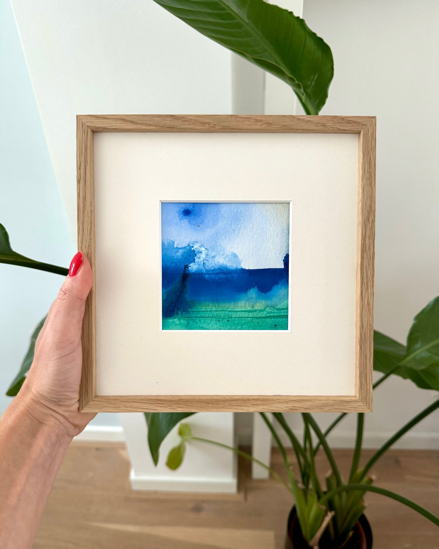 "Ireland" - 10 x 10 cm - framed
