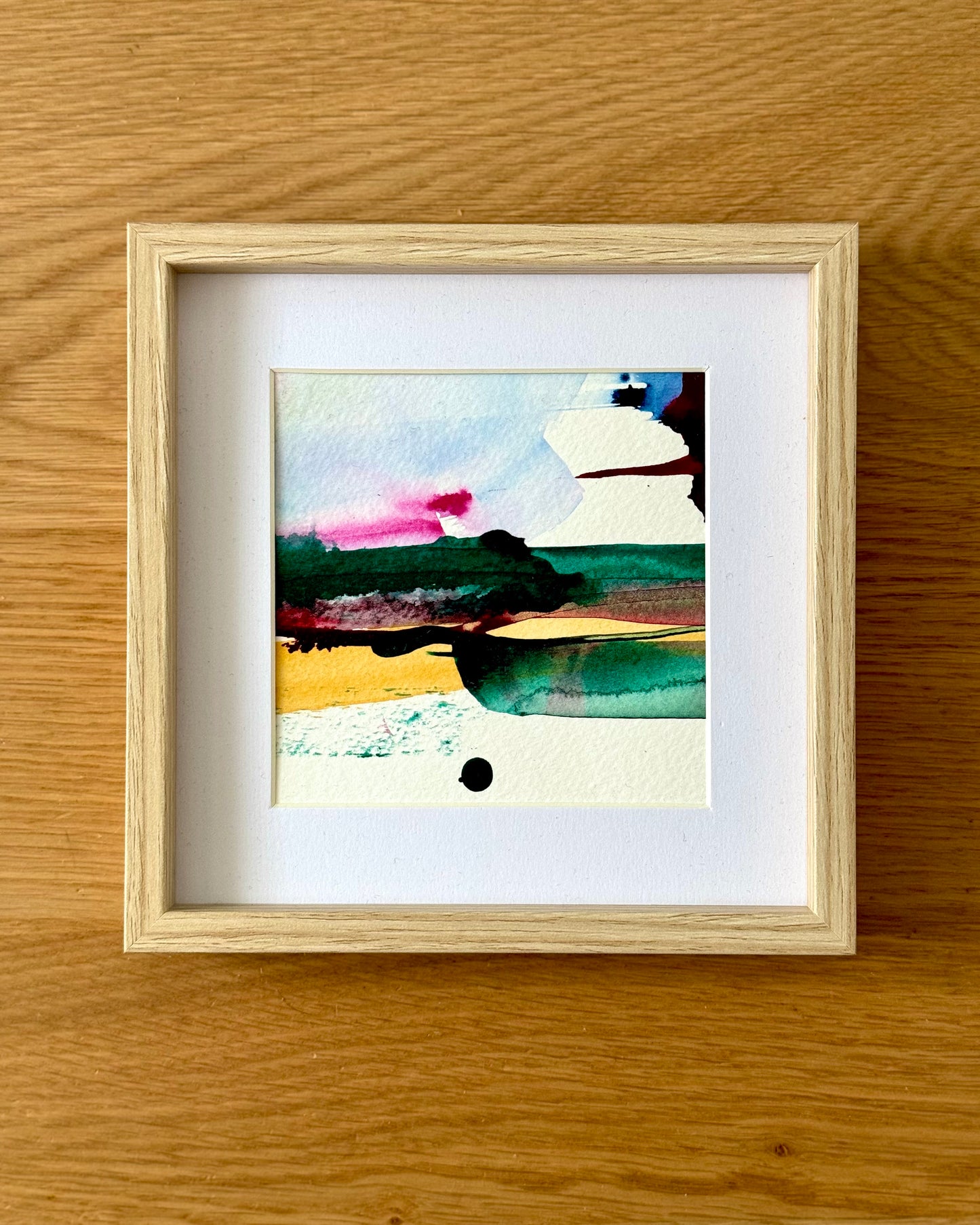 "Kyoto" - 10 x 10 cm - framed