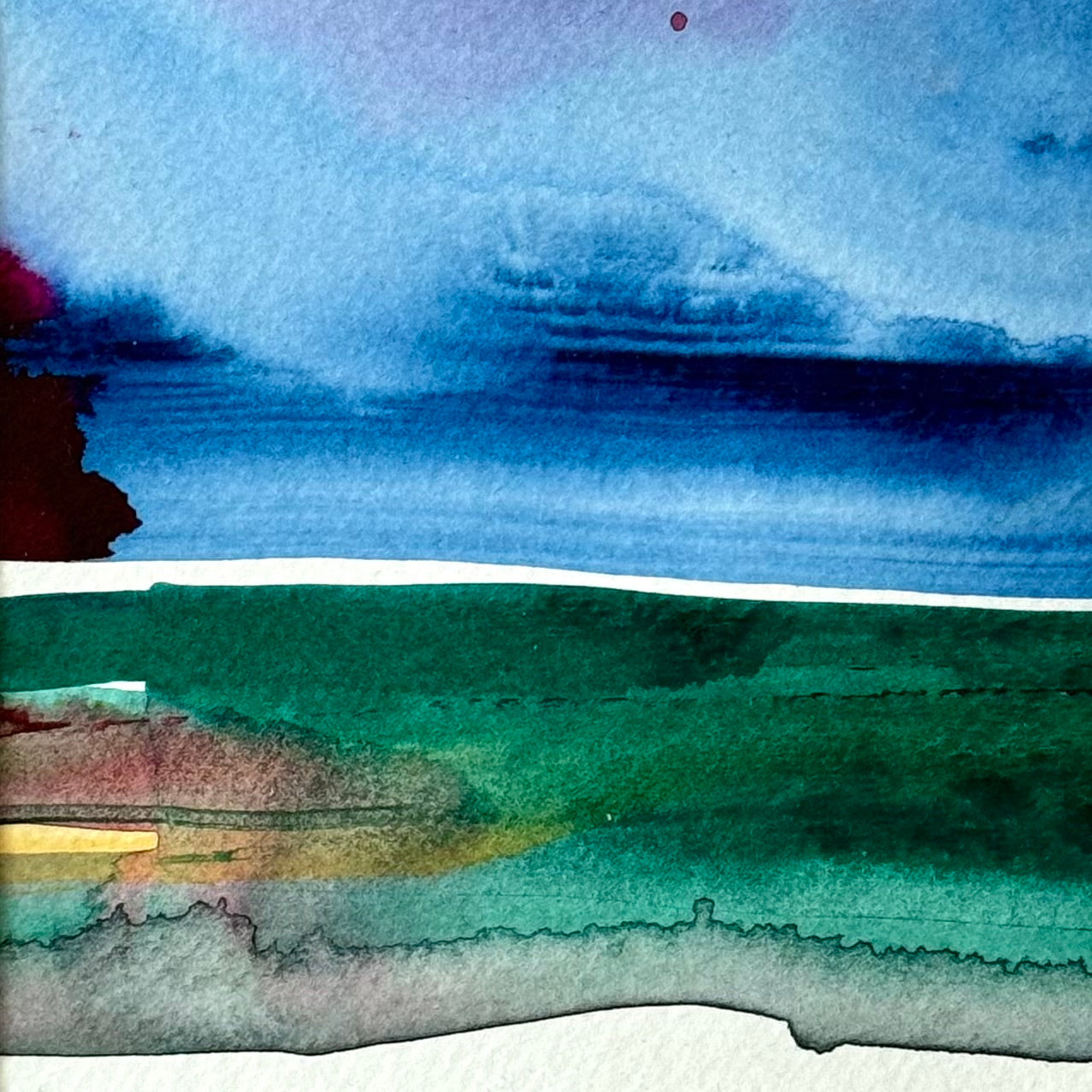 "Takayama" - 10 x 10 cm - Acrylic on paper
