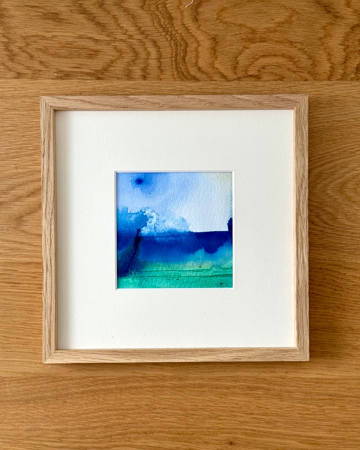 "Ireland" - 10 x 10 cm - framed