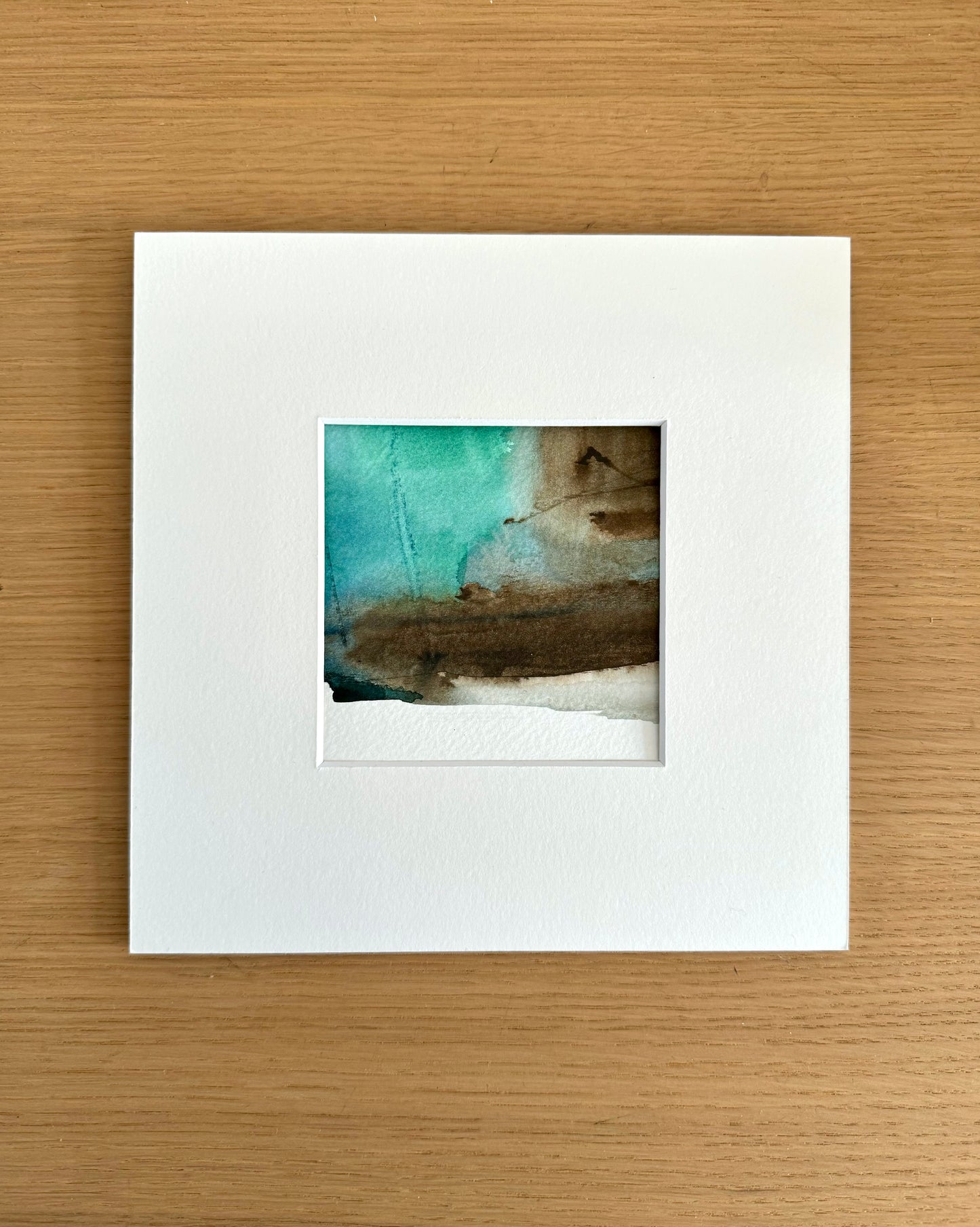 "Tidal memory"- 10 x 10 cm - Acrylic on paper