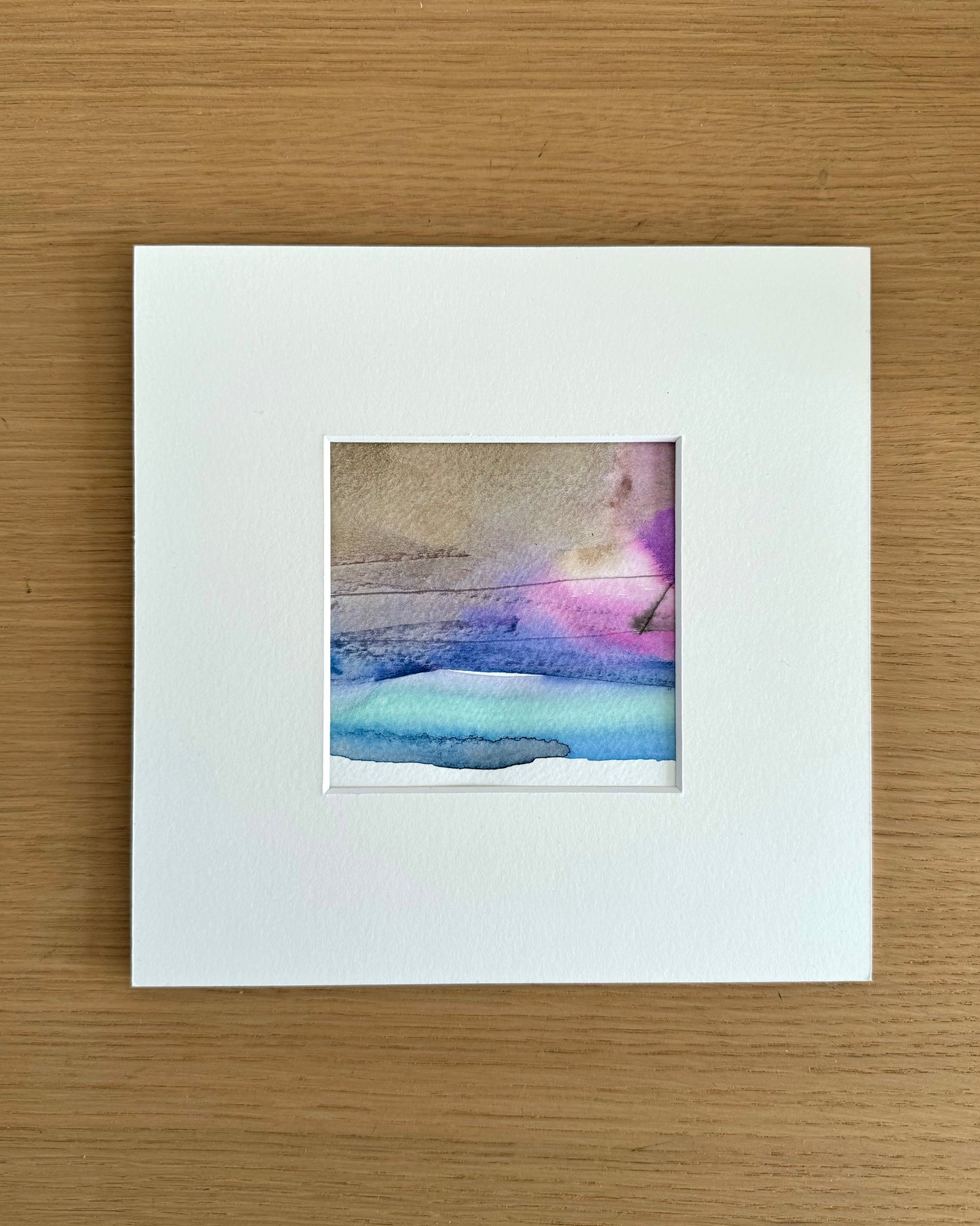 "Low tide" - 10 x 10 cm - Acrylic on paper
