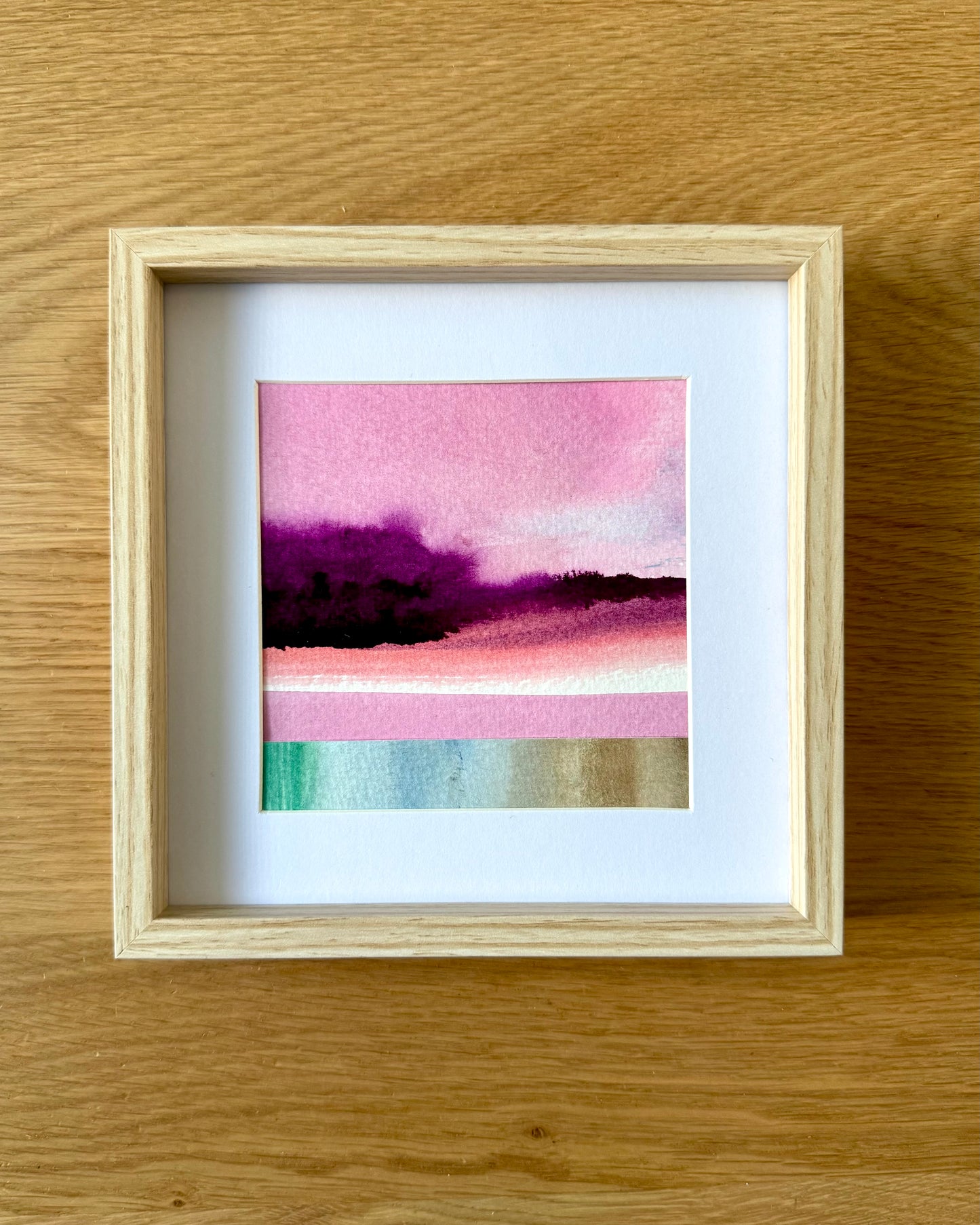 "Morning walk" - 10 x 10 cm - Collage