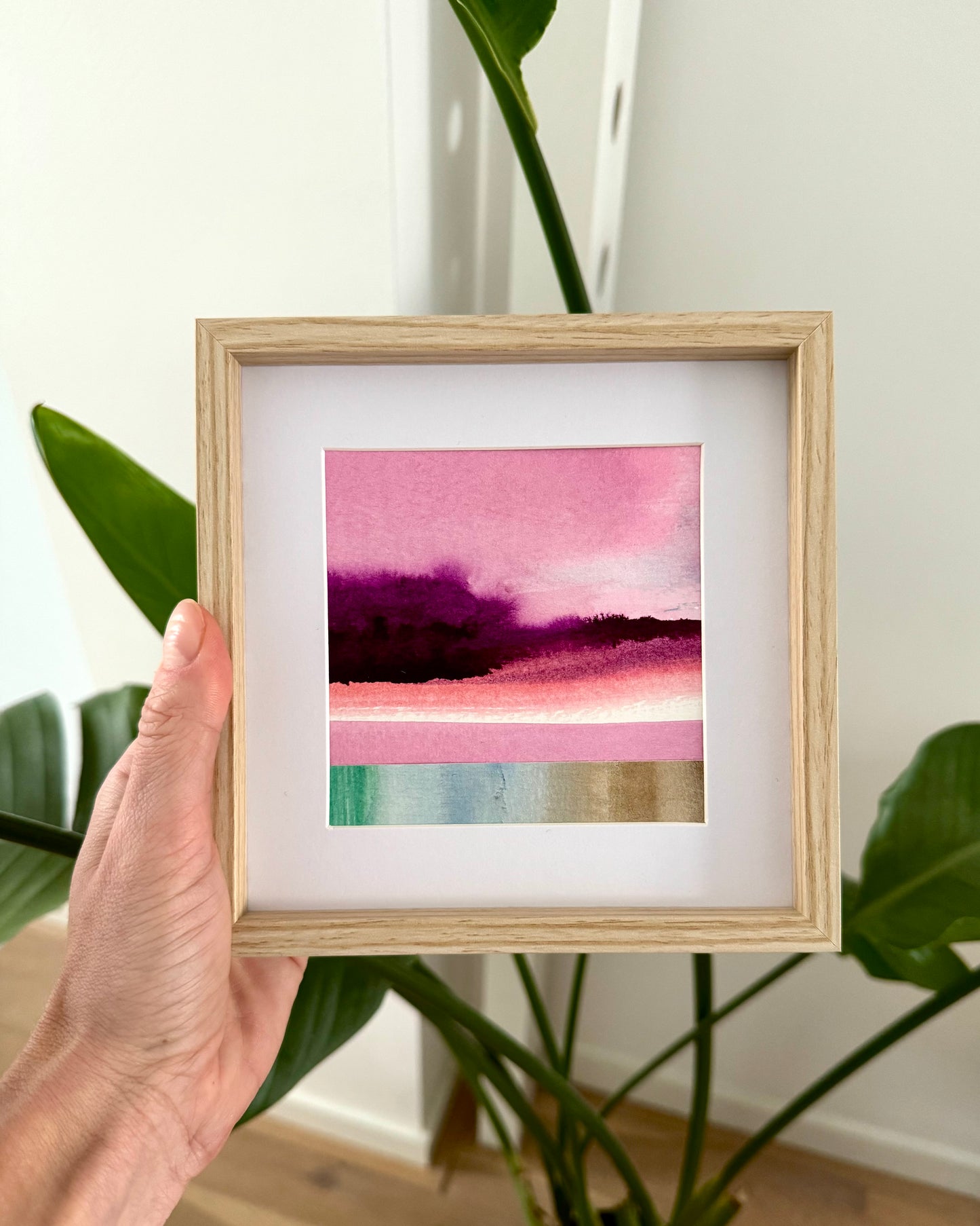 "Morning walk" - 10 x 10 cm - Collage