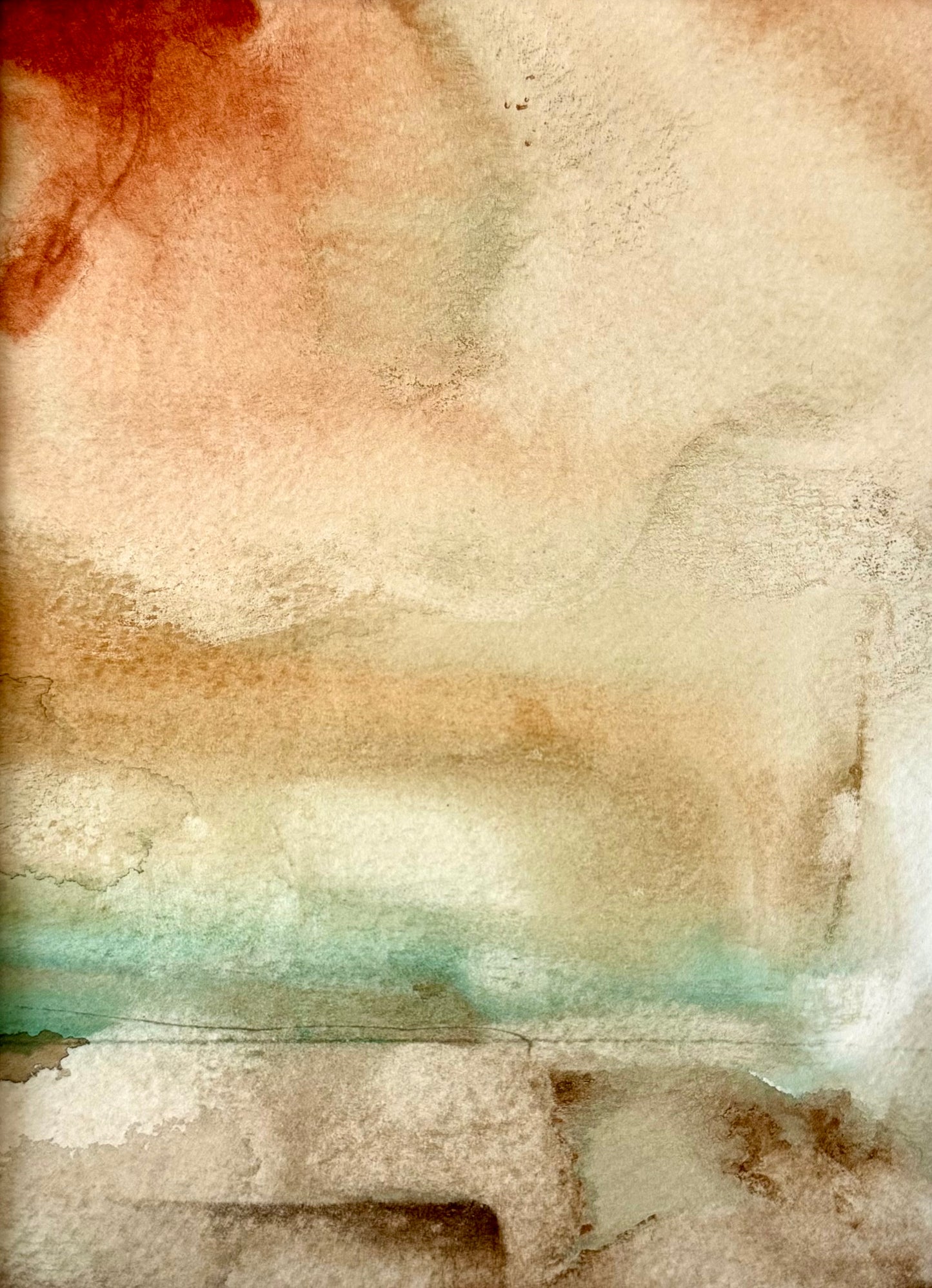 "Mirage" - 13 x 20 cm - Acrylic on paper