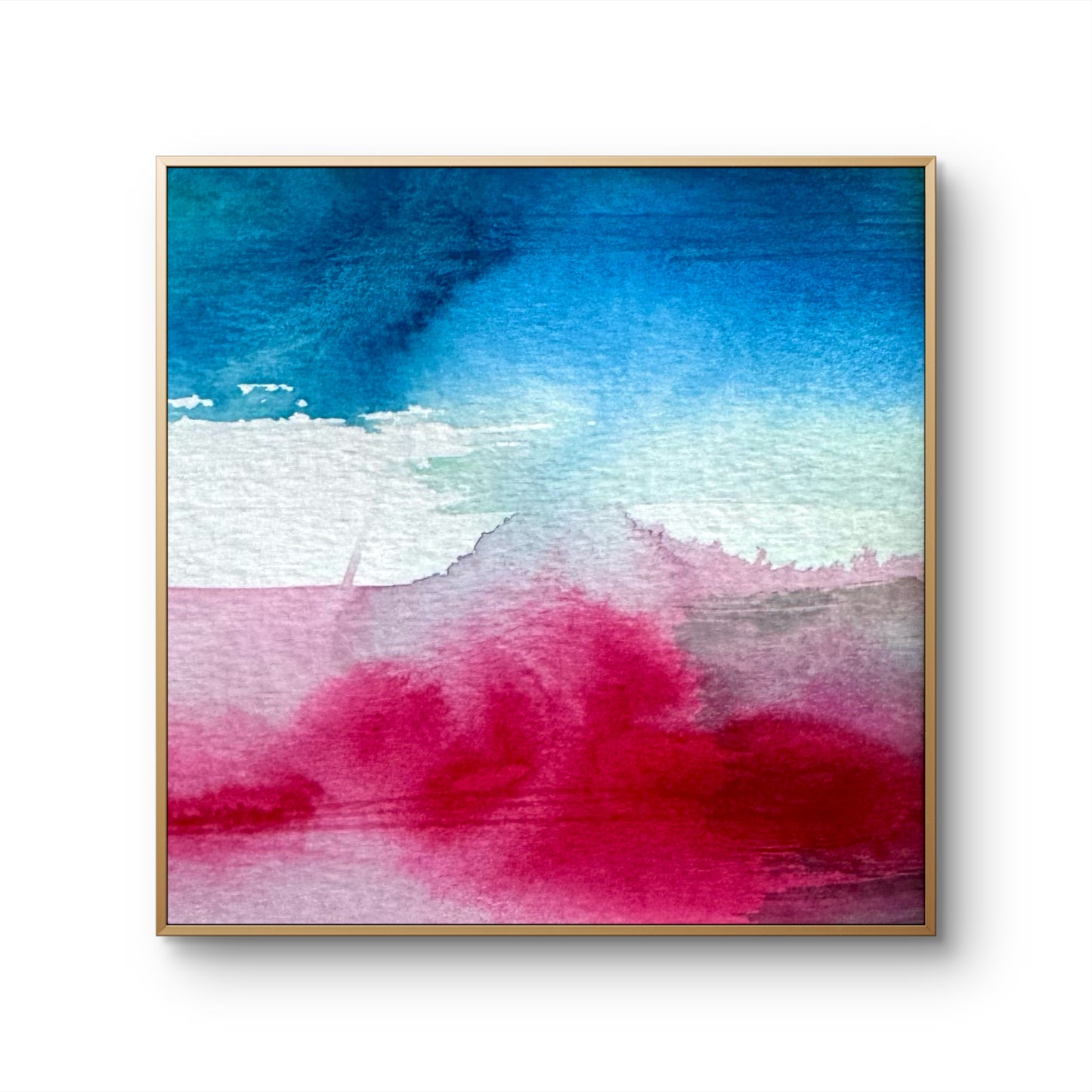 "Fuji" - 10 x 10 cm - Acrylic on paper