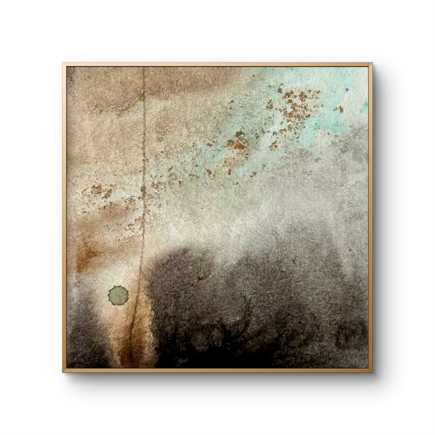 "Morning Haze" - 6 x 6 cm - Ink and Acrylic on paper