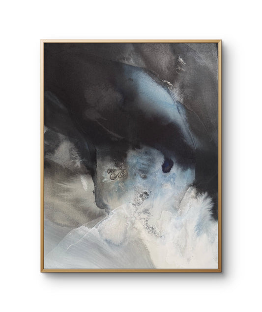 "Monsoon", 70 x 90, framed in oak