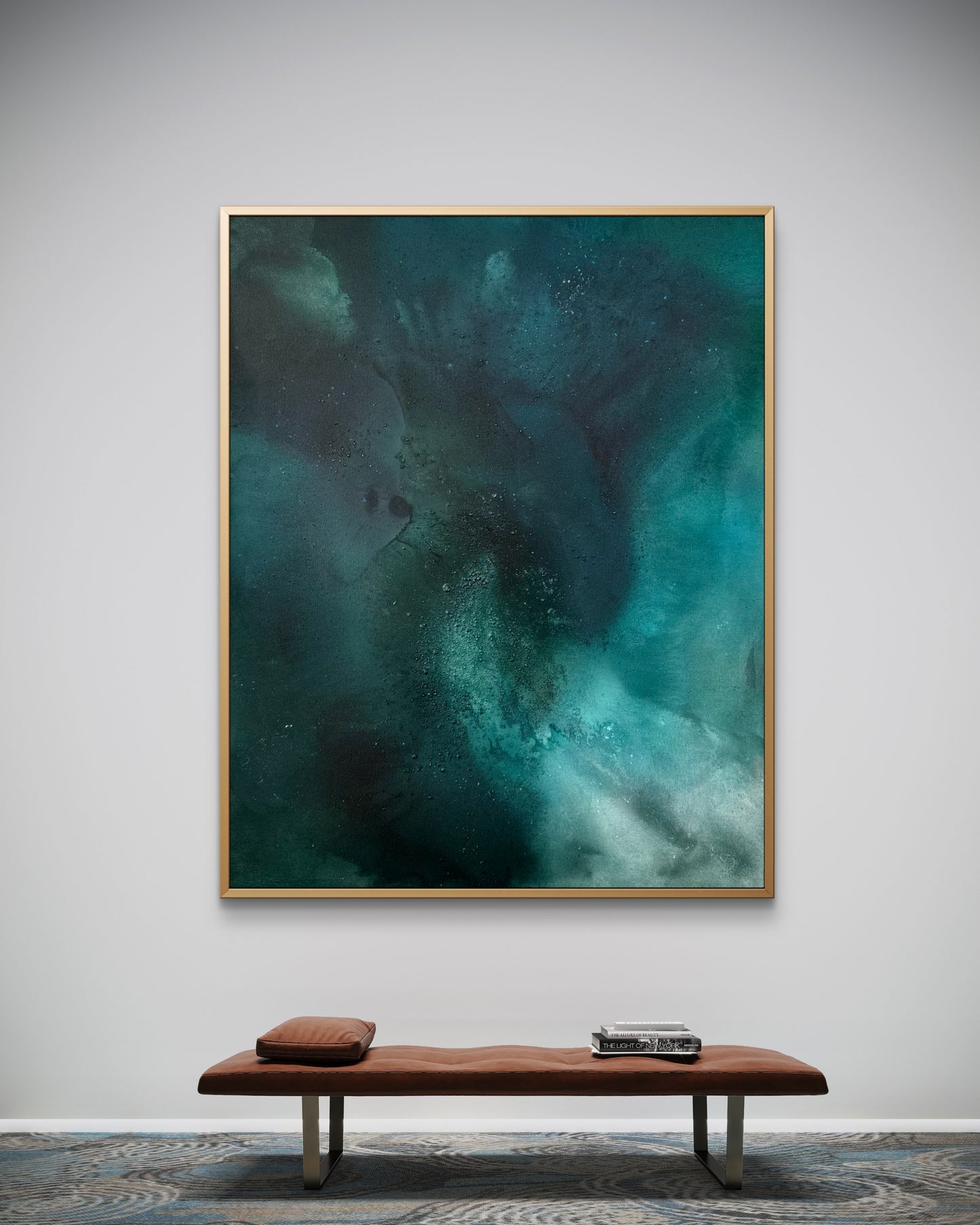 "Deep Current", 80 x 100 cm, framed