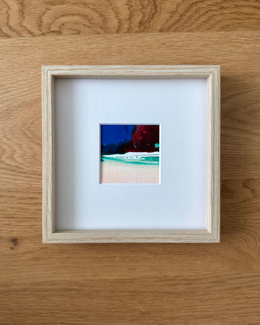"Shoreline III" - 6 x 6 cm - Ink and Acrylic on paper