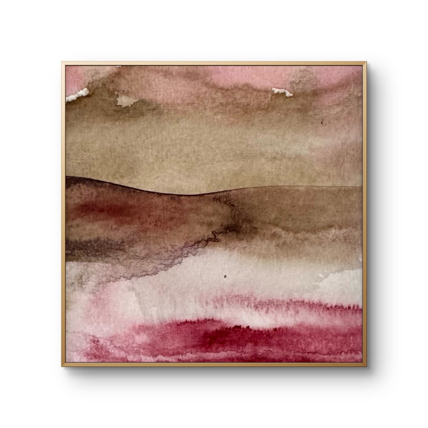 "Red sea" - 10 x 10 cm - Acrylic on paper