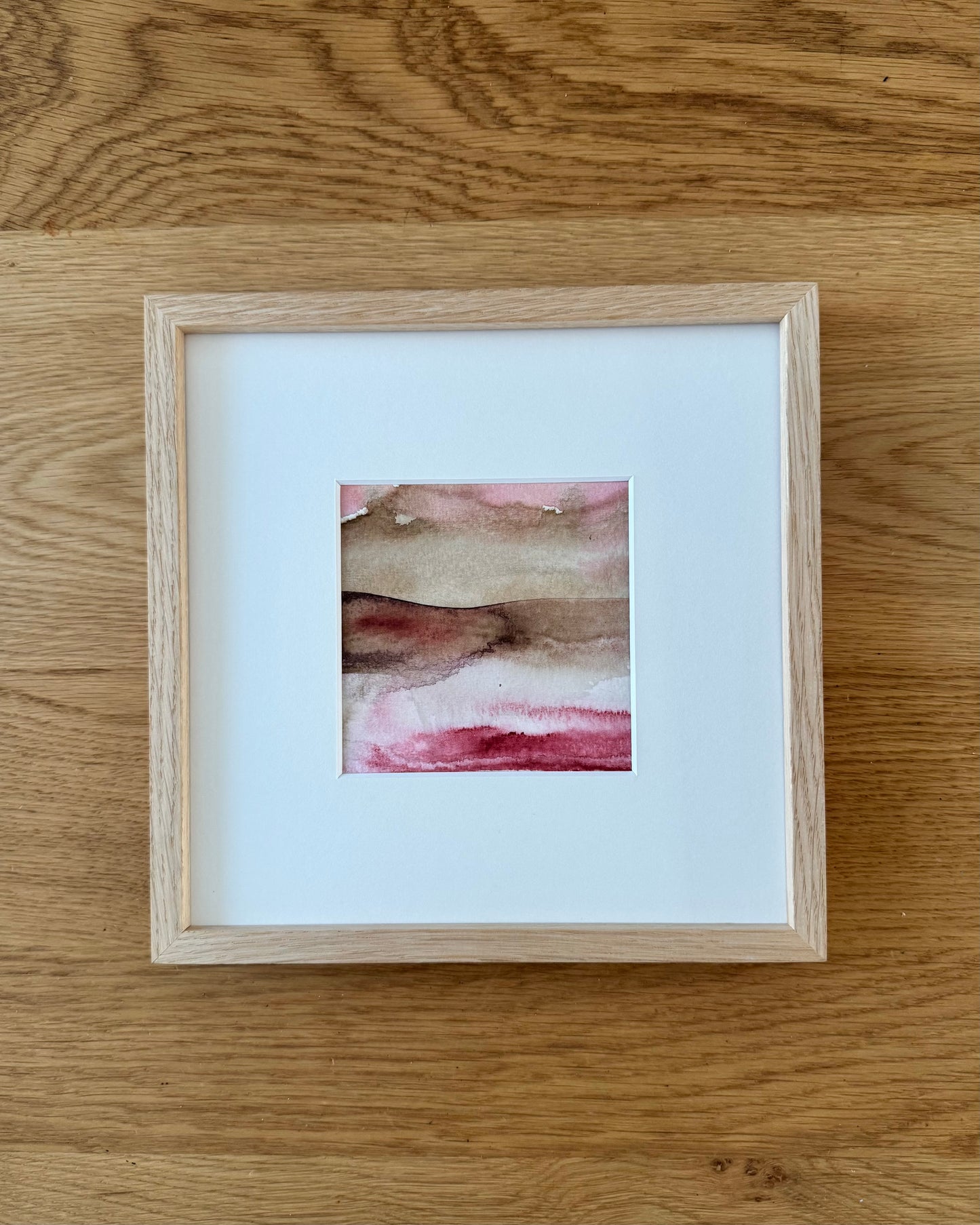 "Red sea" - 10 x 10 cm - Acrylic on paper