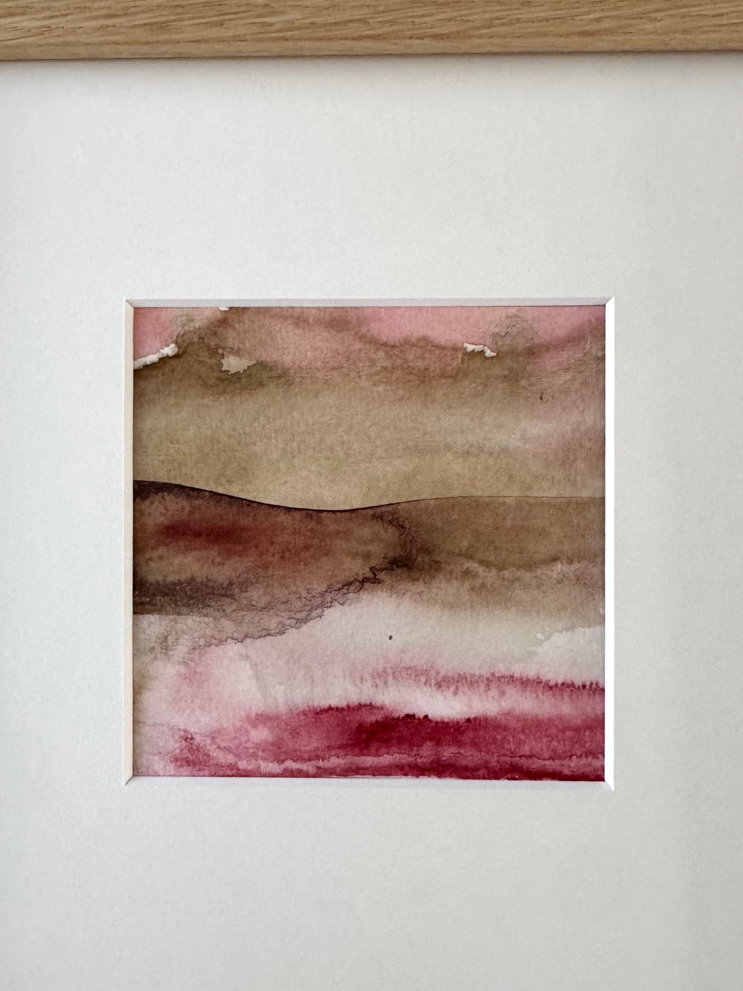 "Red sea" - 10 x 10 cm - Acrylic on paper