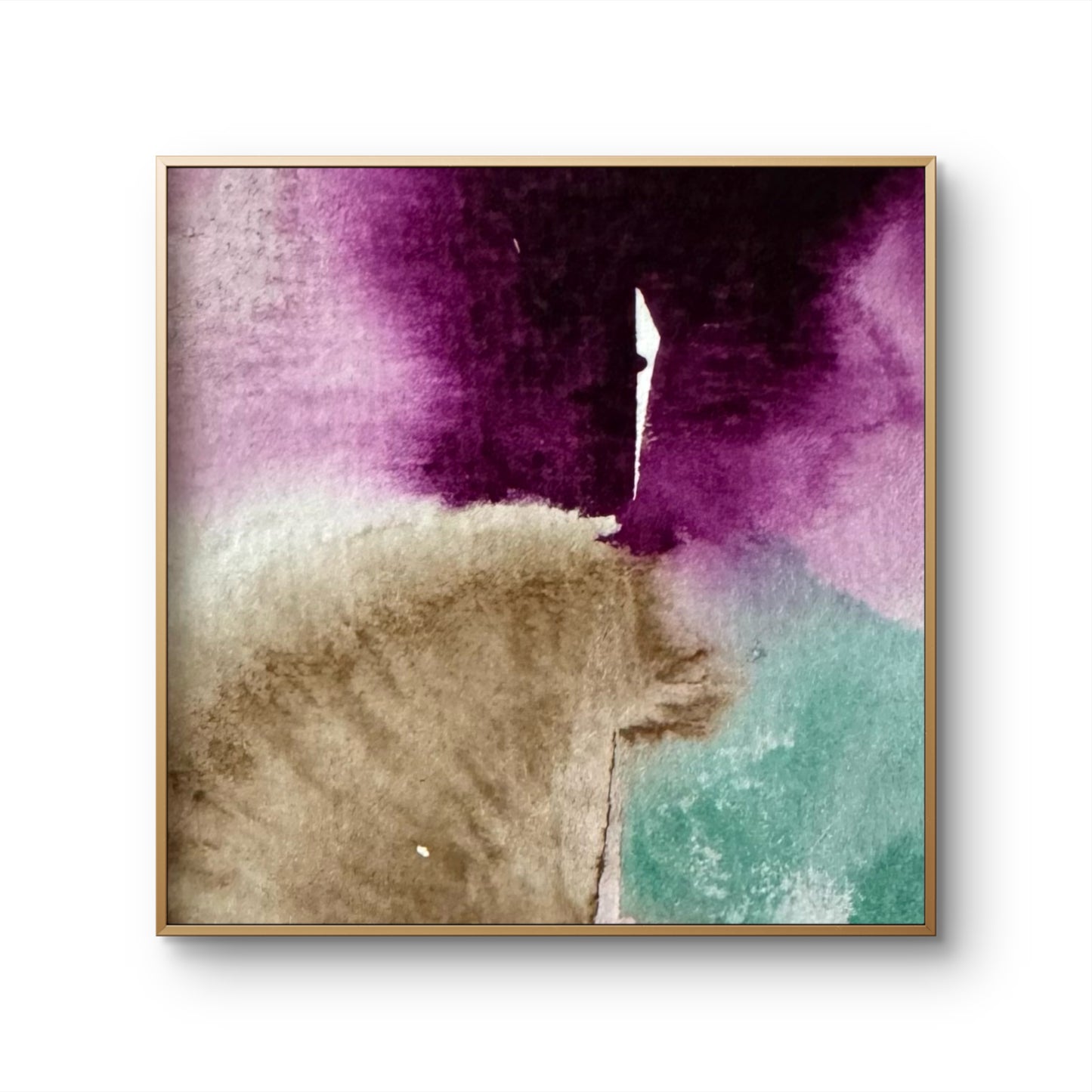 Jacaranda / Mayflower- 6 x 6 cm - Acrylic