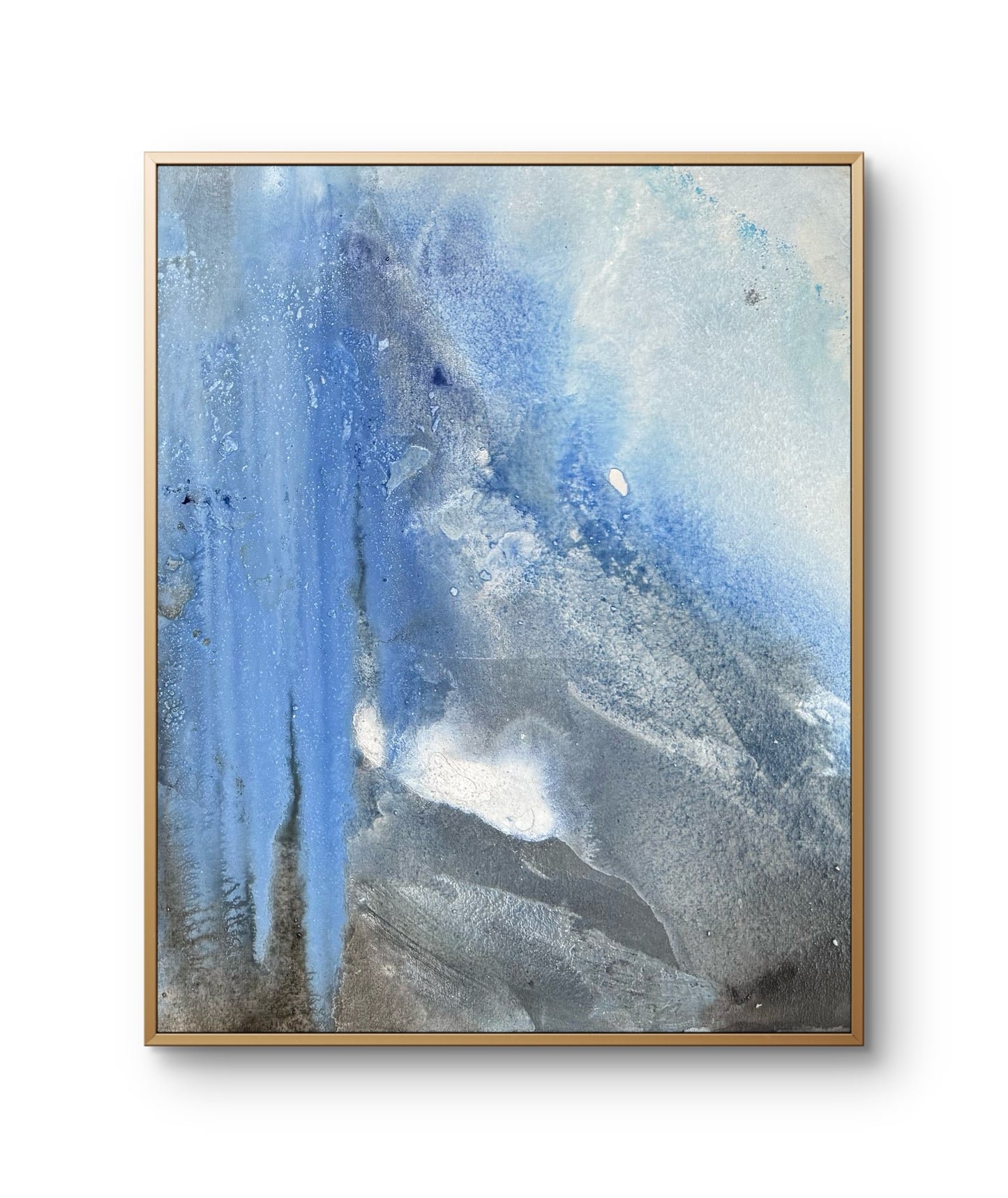 "Glacier", 50 x 60 cm, framed