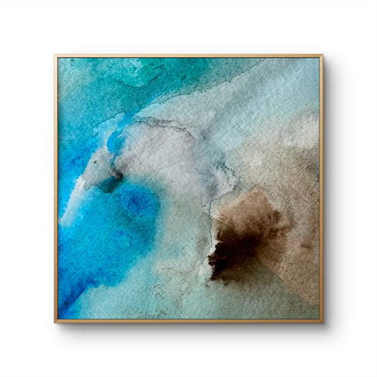 "Blue Crush" - 10 x 10 cm - Acrylic on paper