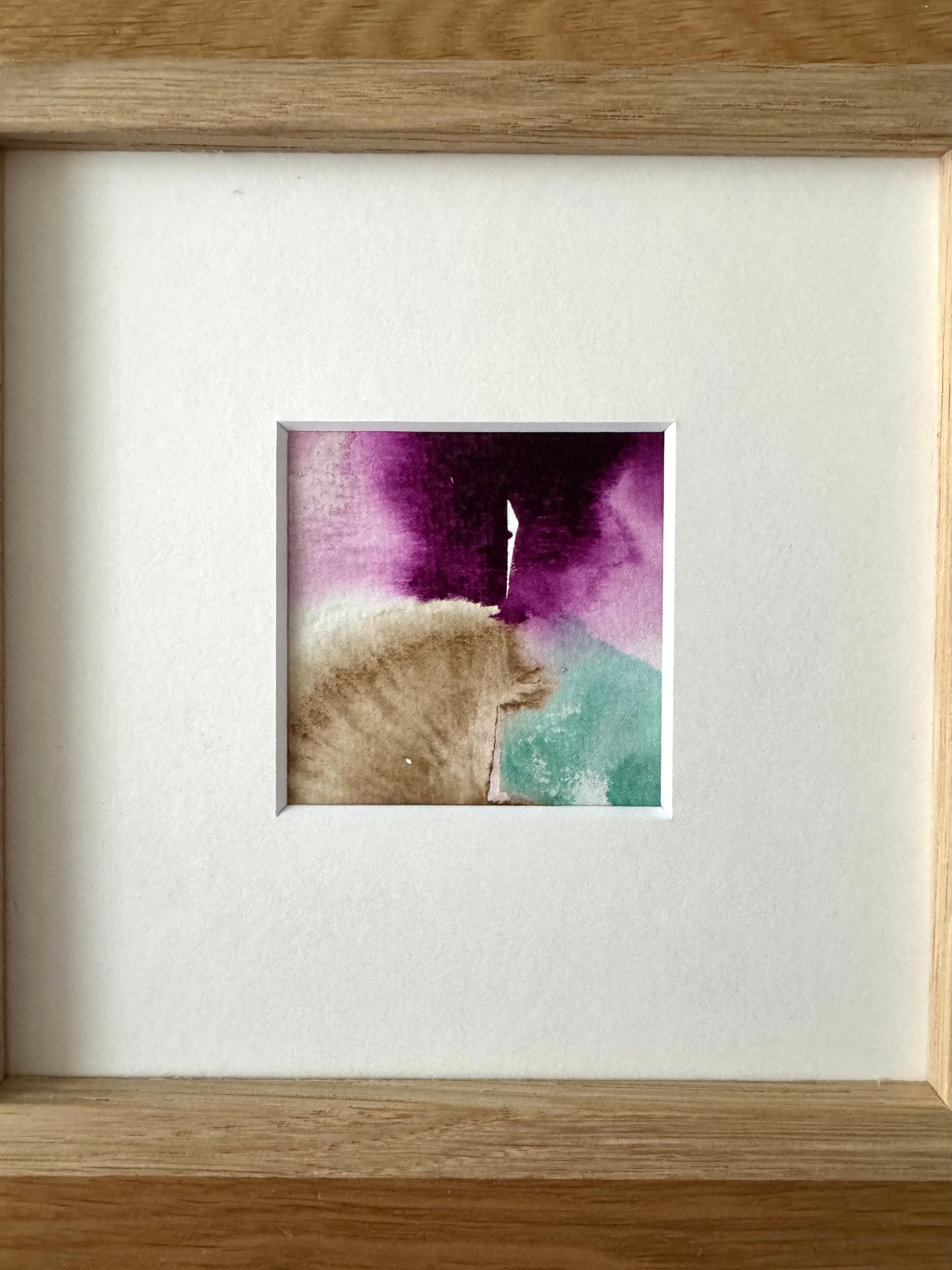 Jacaranda / Mayflower- 6 x 6 cm - Acrylic
