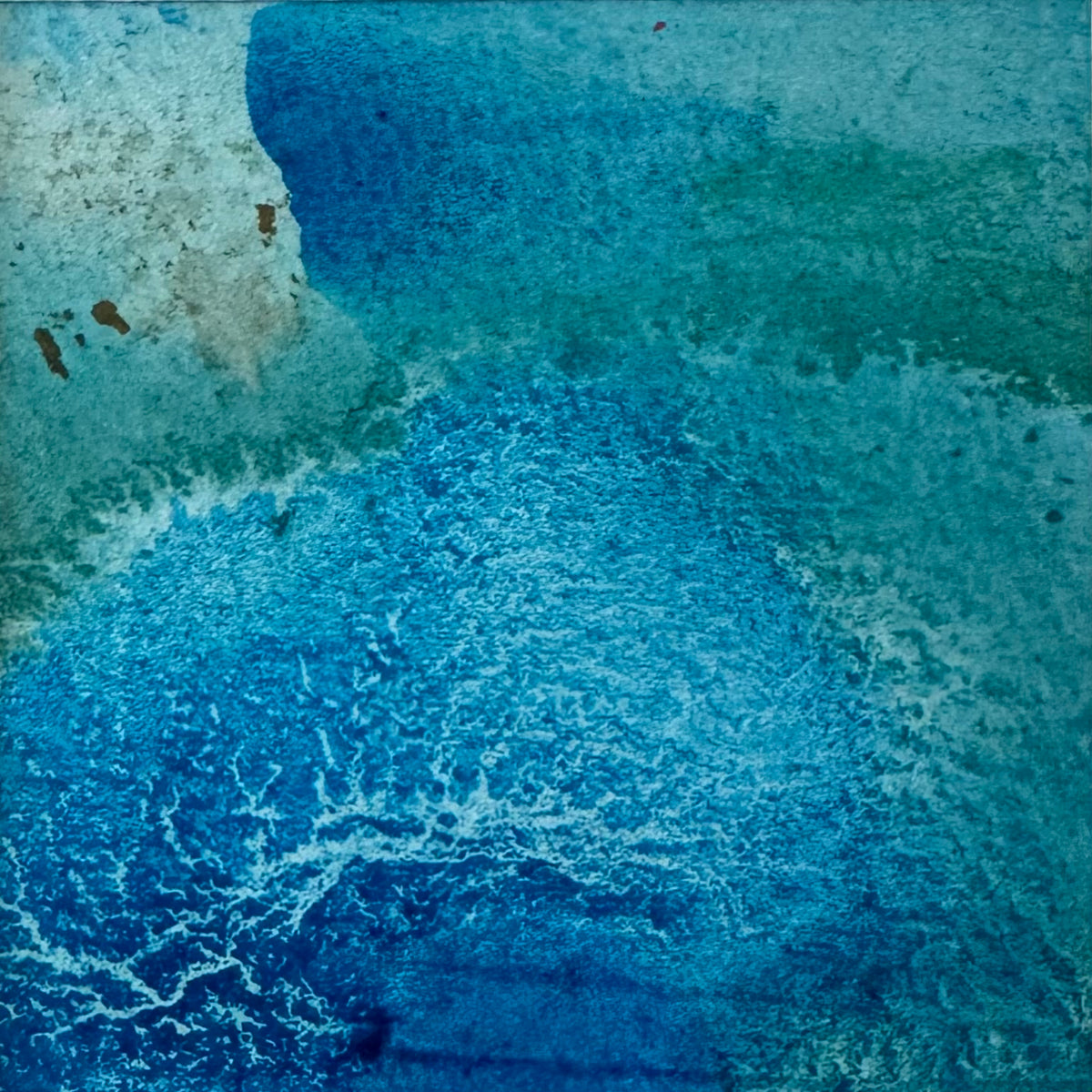 Reef - 6 x 6 cm - Acrylic on paper