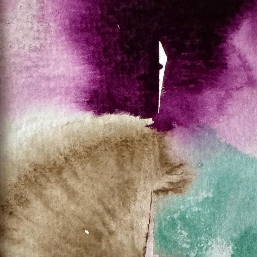Jacaranda / Mayflower- 6 x 6 cm - Acrylic