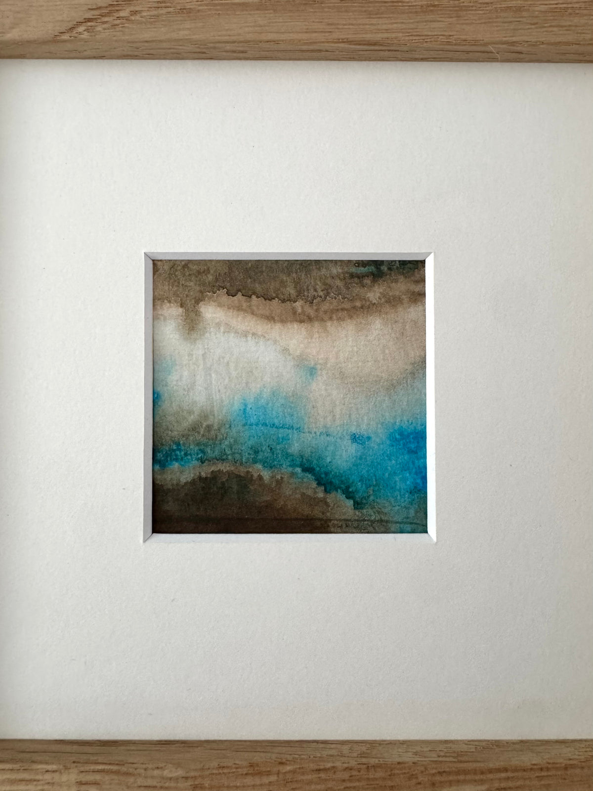 Cloudburst - 6 x 6 cm - Acrylic on paper