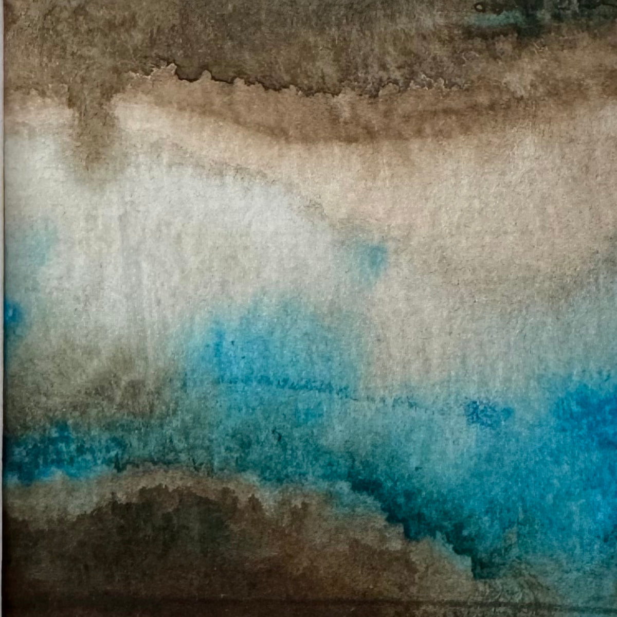 Cloudburst - 6 x 6 cm - Acrylic on paper