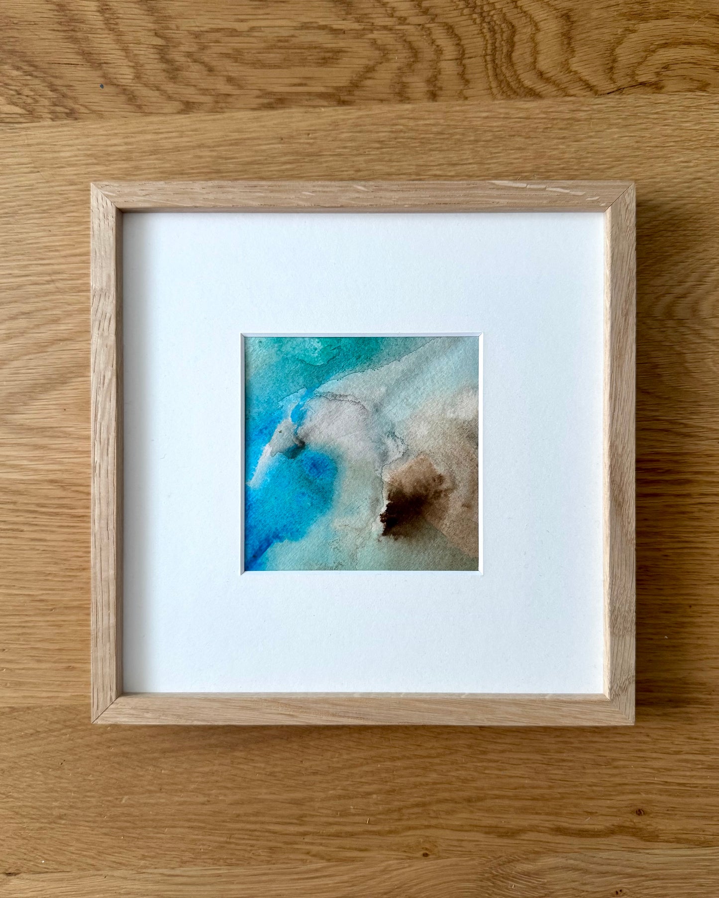 "Blue Crush" - 10 x 10 cm - Acrylic on paper